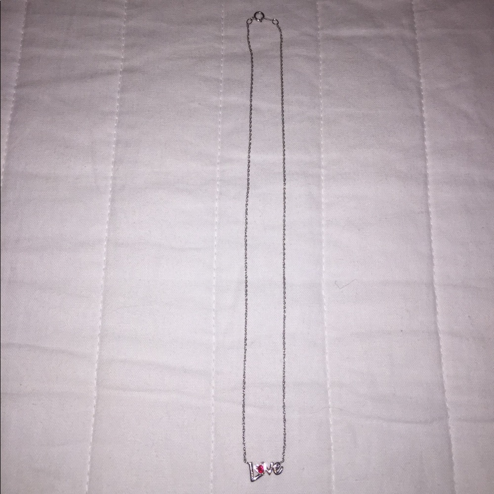 Dainty love necklace